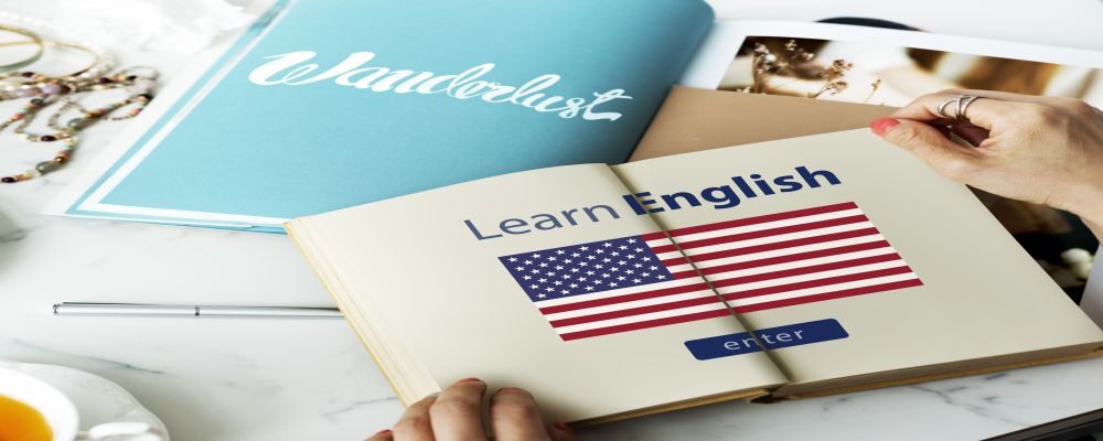 learn english language online education concept -