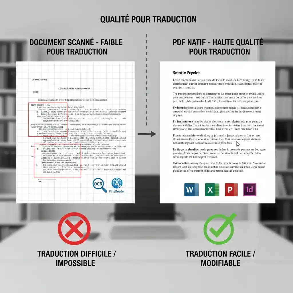 Traduire un fichier PDF issu de la suite MS Office