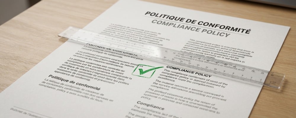 documents de conformité