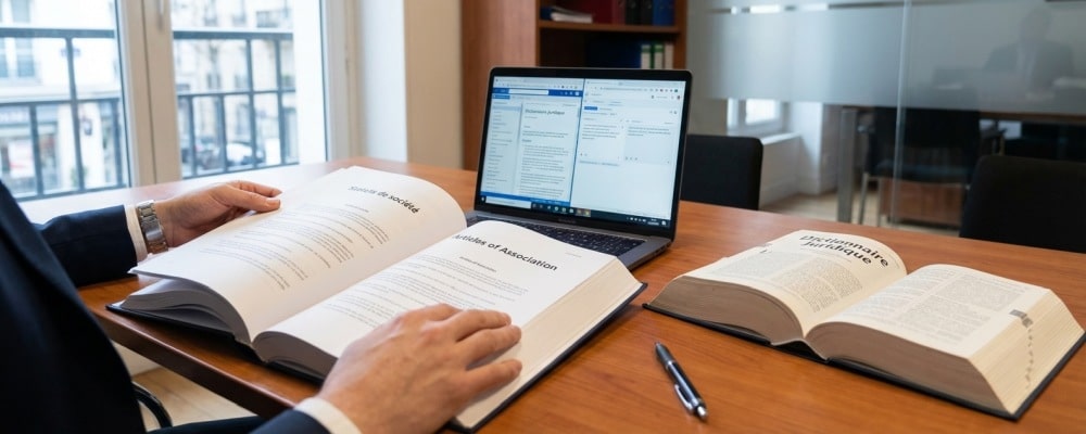 traduction statuts de société